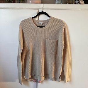 Madewell oatmeal knit sweater